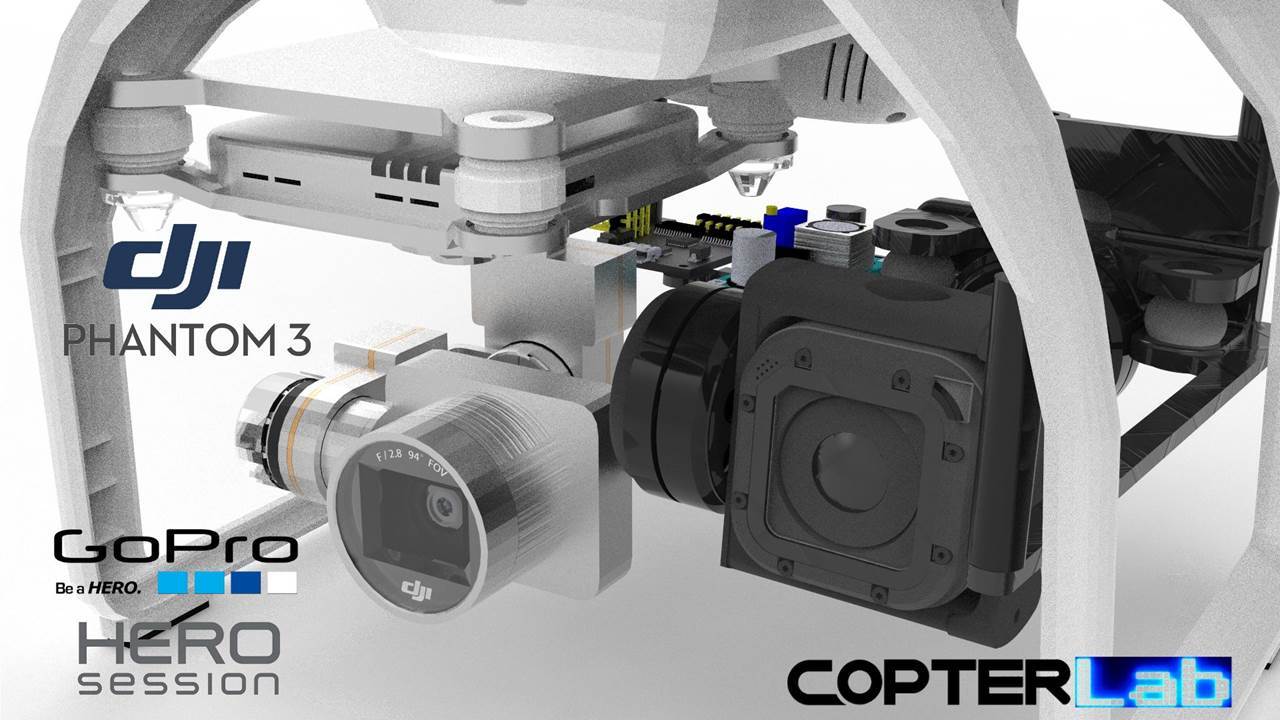 For DJI Phantom For Gopro 2 3 CNC Aluminum Brushless Camera Mount Gimbal ❤ #!
