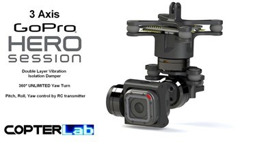 3 Axis GoPro Hero 5 Session Micro Brushless Gimbal