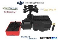 2 Axis Micasense RedEdge RE3 + Flir Duo Pro R Dual NDVI Gimbal for DJI Matrice 210 M210