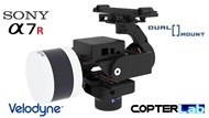 2 Axis Sony A7S + Velodyne ULTRA PUCK Lidar VLP-32C Dual Brushless Gimbal