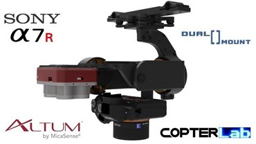 2 Axis Sony A7 + Micasense Altum Brushless Gimbal