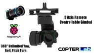 3 Axis Arducam IMX415 Camera Micro Brushless Gimbal